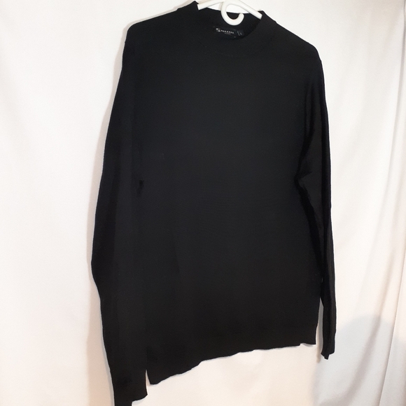 Mens Modango Milano Modal Sweater Black Men's Large - Picture 6 of 16